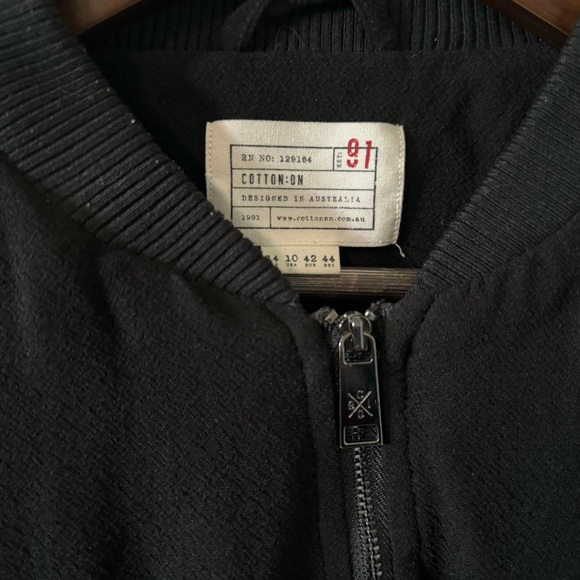 COTTON ON Women’s Black Bomber Jacket - Picture 3 of 3